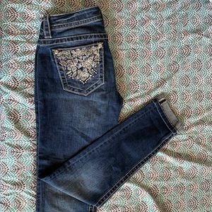 Miss Me Cuffed skinny jeans